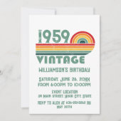 Gepersonaliseerd  65ste verjaardagsfeest kaart (Voorkant)