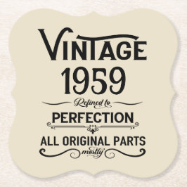 Gepersonaliseerd  65ste verjaardagsfeest kartonnen onderzetters