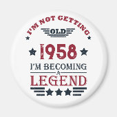 Gepersonaliseerd  65ste verjaardagsfeest magneet (Voorkant)