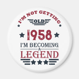 Gepersonaliseerd  65ste verjaardagsfeest magneet