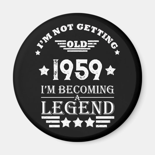 Gepersonaliseerd  65ste verjaardagsfeest magneet (Voorkant)