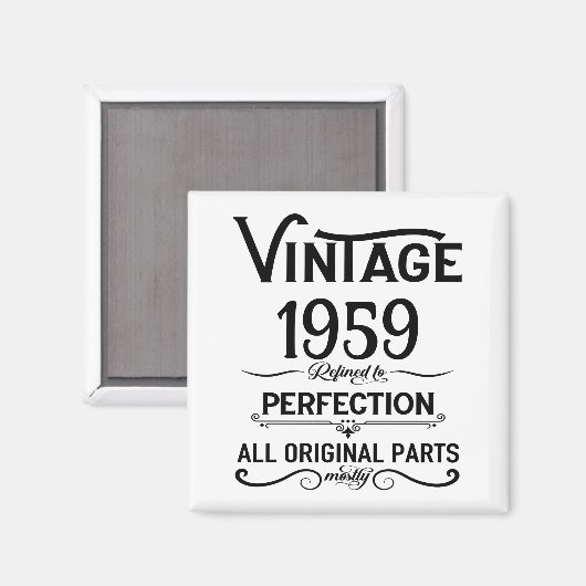 Gepersonaliseerd  65ste verjaardagsfeest magneet (Voorkant / Achterkant)