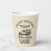 Gepersonaliseerd  65ste verjaardagsfeest papieren bekers (Voorkant)