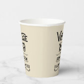 Gepersonaliseerd  65ste verjaardagsfeest papieren bekers (Rechts)