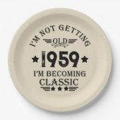 Gepersonaliseerd  65ste verjaardagsfeest papieren bordje (Voorkant)