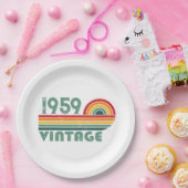 Gepersonaliseerd  65ste verjaardagsfeest papieren bordje (Feest)