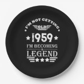 Gepersonaliseerd  65ste verjaardagsfeest papieren bordje (Voorkant)