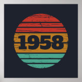 Gepersonaliseerd  65ste verjaardagsfeest poster (Voorkant)