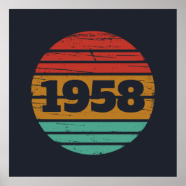 Gepersonaliseerd  65ste verjaardagsfeest poster