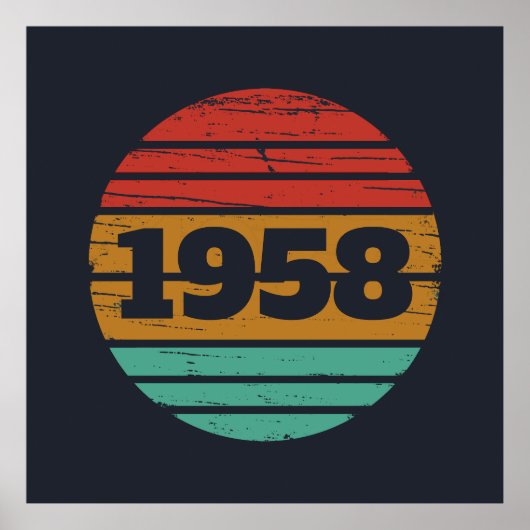 Gepersonaliseerd  65ste verjaardagsfeest poster (Voorkant)