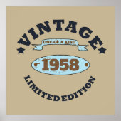 Gepersonaliseerd  65ste verjaardagsfeest poster (Voorkant)