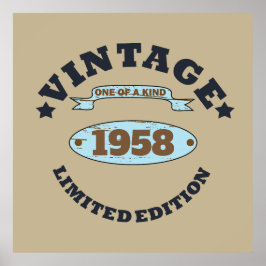 Gepersonaliseerd  65ste verjaardagsfeest poster