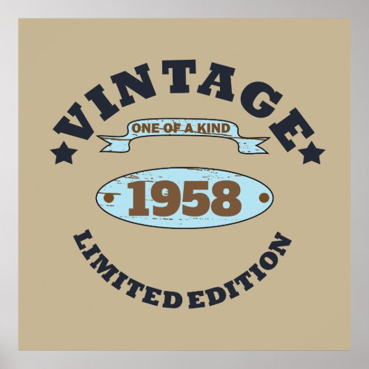 Gepersonaliseerd  65ste verjaardagsfeest poster (Voorkant)