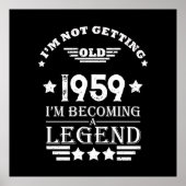 Gepersonaliseerd  65ste verjaardagsfeest poster (Voorkant)