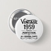 Gepersonaliseerd 65ste verjaardagsfeest ronde button 5,7 cm (Voorkant /achterkant)
