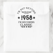 Gepersonaliseerd  65ste verjaardagsfeest ronde sticker (Tas)