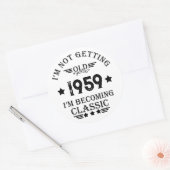 Gepersonaliseerd  65ste verjaardagsfeest ronde sticker (Envelop)