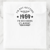 Gepersonaliseerd  65ste verjaardagsfeest ronde sticker (Tas)