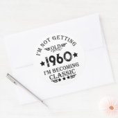 Gepersonaliseerd  65ste verjaardagsfeest ronde sticker (Envelop)