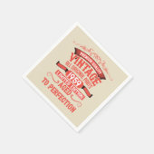 Gepersonaliseerd  65ste verjaardagsfeest servet (Hoek)