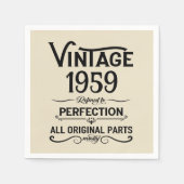 Gepersonaliseerd 65ste verjaardagsfeest servet (Voorkant)