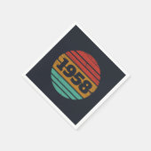 Gepersonaliseerd  65ste verjaardagsfeest servet (Hoek)