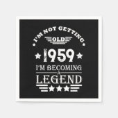 Gepersonaliseerd  65ste verjaardagsfeest servet (Voorkant)