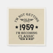 Gepersonaliseerd  65ste verjaardagsfeest servet (Voorkant)