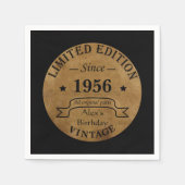 Gepersonaliseerd  65ste verjaardagsfeest servet (Voorkant)