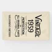 Gepersonaliseerd  65ste verjaardagsfeest spandoek (Horizontaal)