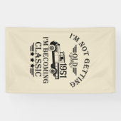 Gepersonaliseerd  65ste verjaardagsfeest spandoek (Horizontaal)