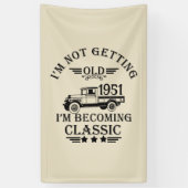 Gepersonaliseerd 65ste verjaardagsfeest spandoek (Verticaal)