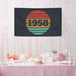 Gepersonaliseerd  65ste verjaardagsfeest spandoek