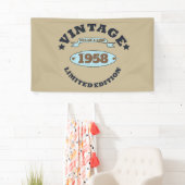 Gepersonaliseerd 65ste verjaardagsfeest spandoek (Insitu)