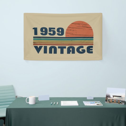 Gepersonaliseerd 65ste verjaardagsfeest spandoek (Beurs)