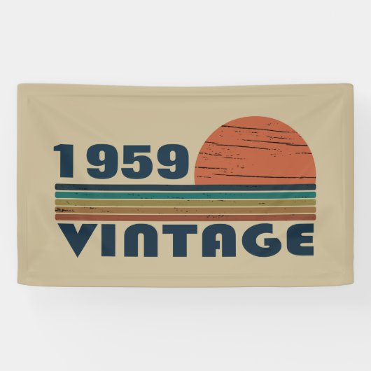 Gepersonaliseerd 65ste verjaardagsfeest spandoek (Horizontaal)