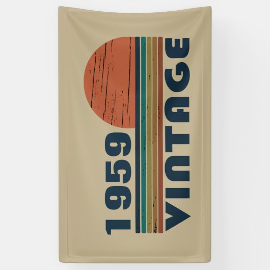 Gepersonaliseerd  65ste verjaardagsfeest spandoek (Verticaal)