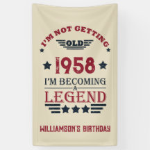 Gepersonaliseerd  65ste verjaardagsfeest