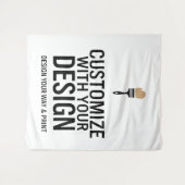 Gepersonaliseerd 68x80" Bedrijfsmerk Gepersonalise Wandkleed (Voorkant (horizontaal))