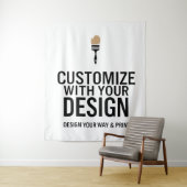 Gepersonaliseerd 68x80" Bedrijfsmerk Gepersonalise Wandkleed (In situ)
