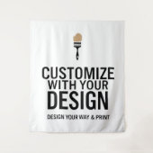 Gepersonaliseerd 68x80" Bedrijfsmerk Gepersonalise Wandkleed (Voorkant)