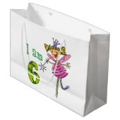 Gepersonaliseerd 6-jarige verjaardag prinses feest large cadeautasje (Voorkant Gekanteld)