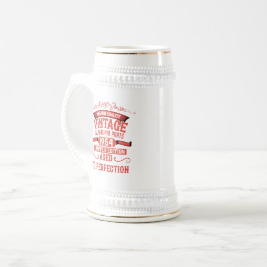 Gepersonaliseerd 70-jarig  70-jarig verjaardagsfee bierpul (Voorkant links)