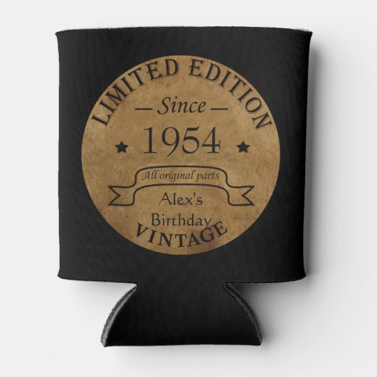 Gepersonaliseerd 70-jarig 70-jarig verjaardagsfee blikjeskoeler (Voorkant)