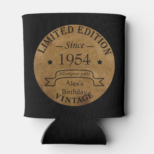 Gepersonaliseerd 70-jarig  70-jarig verjaardagsfee blikjeskoeler (Achterkant)