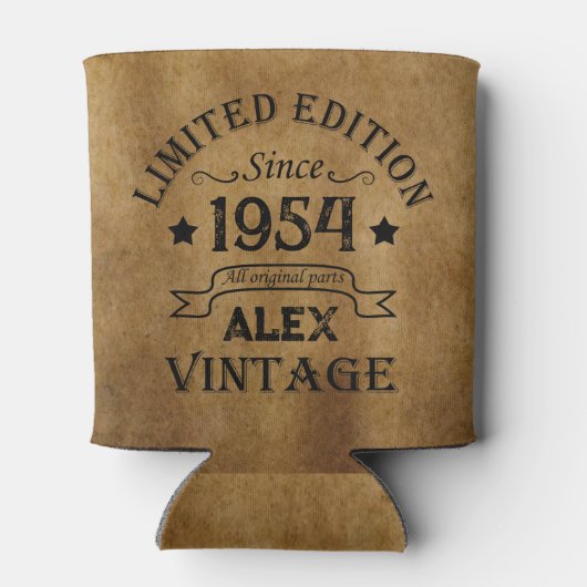 Gepersonaliseerd 70-jarig 70-jarig verjaardagsfee blikjeskoeler (Achterkant)