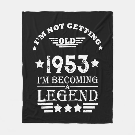 Gepersonaliseerd 70-jarig 70-jarig verjaardagsfee fleece deken (Voorkant)