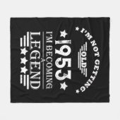 Gepersonaliseerd 70-jarig  70-jarig verjaardagsfee fleece deken (Voorkant (Horizontaal))