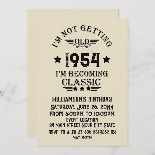 Gepersonaliseerd 70-jarig 70-jarig verjaardagsfee kaart (Voorkant / Achterkant)