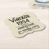 Gepersonaliseerd 70-jarig  70-jarig verjaardagsfee kartonnen onderzetters (Gekanteld)